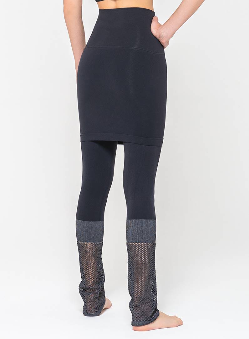 leggings ultra-light, ideal leggings for winter sports, Bianca, M/L, Grey