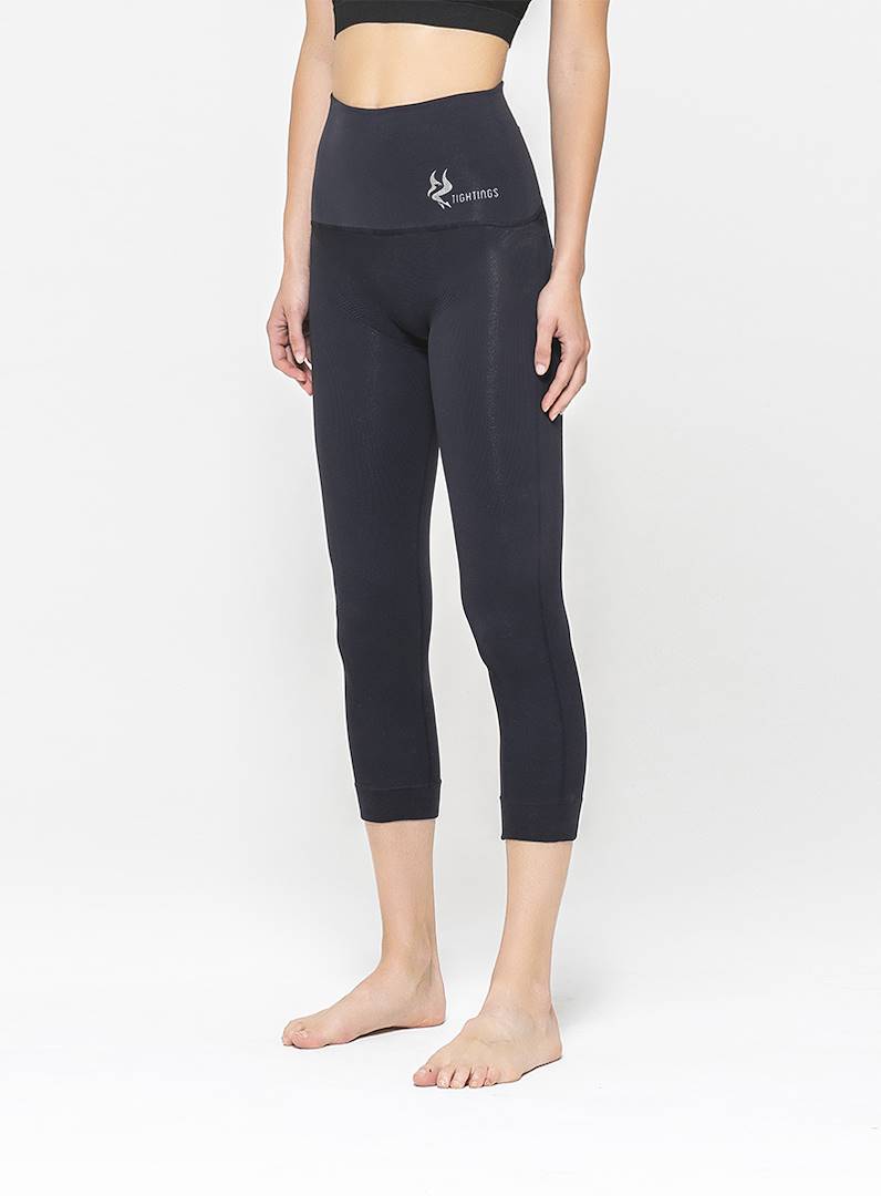 leggings ideal for yoga and pilates, leggings in soft and light fibra, leggings extremely soft and breathable, Giada, M/L, Grey